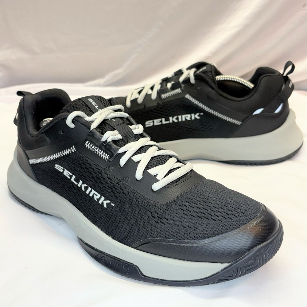 Selkirk CourtStrike Pro Pickleball Shoes Mens US 12 EU 46‎ BLACK GREY